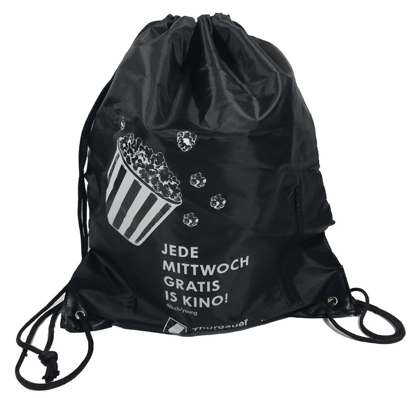 Custom Made Polyester Drawstring Bags With Zip Pouch For Sports Outdoor